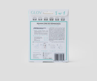 Een herbruikbare make-up en gezichtsreinigingshandschoen voor onderweg, genaamd On-The-Go Ivory Glov - 4
