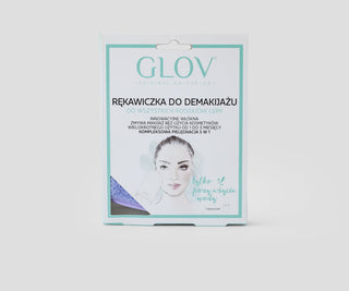 Een herbruikbare make-up en gezichtsreinigingshandschoen voor onderweg, genaamd On-The-Go Very Berry Glov - 2