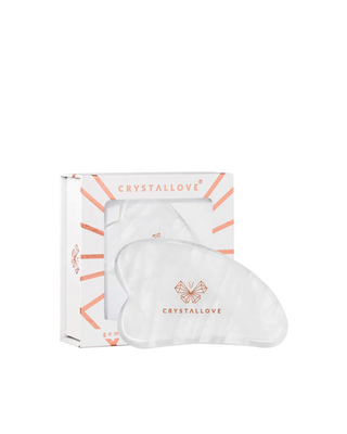 Facial Gua Sha-massageschijf van bergkristal met reinigende eigenschappen, Crystallove - 1