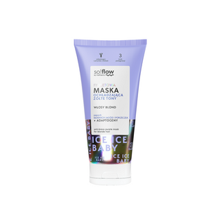 Violet masker om gele tinten af te koelen voor blond haar met veganistische keratine dus!flow - 1