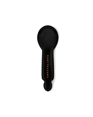 Gua sha oogmassageapparaat van zwarte obsidiaan – gezicht reflexologie, Crystallove - 1