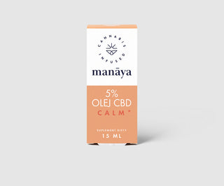 CBD-olie 5% tegen stress, kalmerend en spanningsverlichtend, Calm Manaya