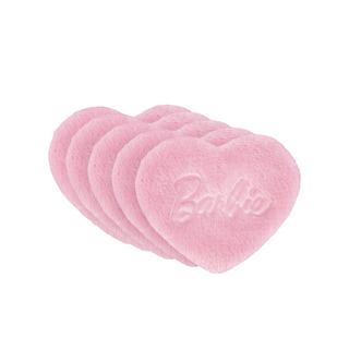 Herbruikbare cosmetische pads voor het verwijderen van make-up, Barbie Ultrasoft Reusable Pads Hearts Pink, Glov - 1