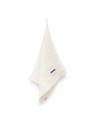 Zachte en pluche linnen handdoek Wafer Cream 40x100 cm Hhuumm