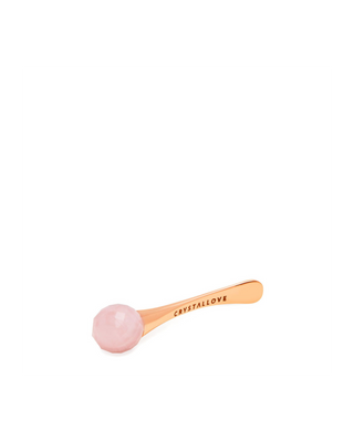 3D oogmassager met rozenkwarts en crème-applicator, Crystallove - 2