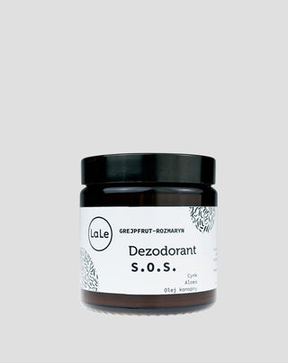 Deodorantcrème SOS met aloë en zink - Grapefruit en rozemarijn die de talgproductie reguleren La-Le - 1