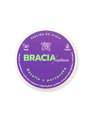 Natuurlijke zoutscrub die de stemming verbetert, basilicum met zwarte bes, Bracia Mydlarze - 5