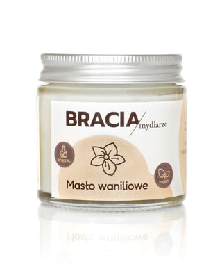 Regenererende en verzachtende vanille body butter voor het lichaam en de haarpunten van Bracia Mydlarze - 1