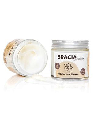 Regenererende en verzachtende vanille body butter voor het lichaam en de haarpunten van Bracia Mydlarze - 2