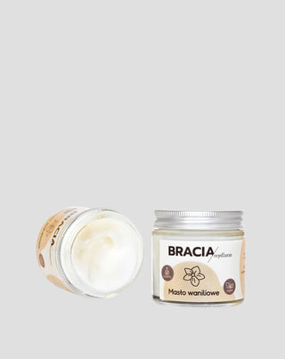 Regenererende en verzachtende vanille body butter voor het lichaam en de haarpunten van Bracia Mydlarze - 2
