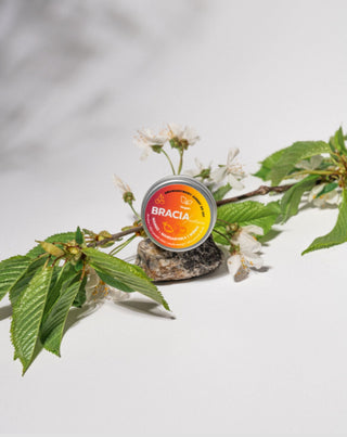 Fruitige sorbet voor droge en gesprongen lippen, kers, mango en mandarijn, Bracia Mydlarze