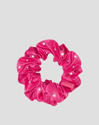 Zijden haarband met kristallen –hot pink Crystallove_3 - 3