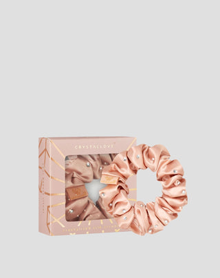 Zijden haarband met kristallen – roségoud Crystallove - 1