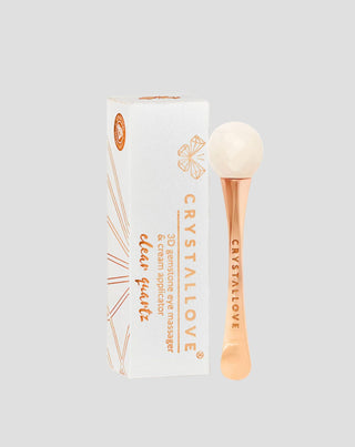 3D Oogmassageapparaat met bergkristal en Crystallove crème-applicator