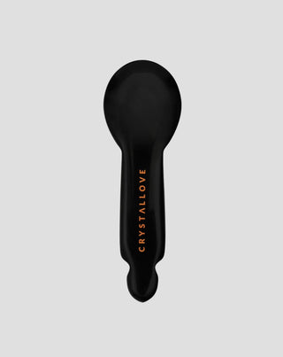 Gua sha-massageapparaat voor onder de ogen van zwarte obsidiaan – gezichtsreflexologie Crystallove - 1