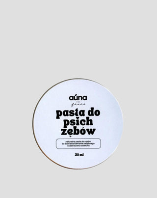 Tandpasta voor honden met kokosnoot-banaan die geur neutraliseert en tandsteen verwijdert, Auna For Fauna, 30 ml - 1