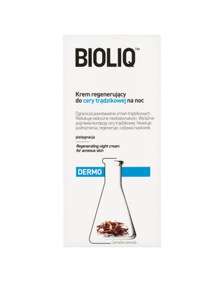 Dermo Bioliq nacht regenererende crème voor de acne huid - 1