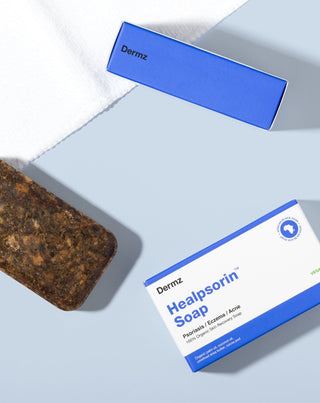 Afrikaanse zwarte zeep tegen acne, psoriasis en eczeem Healpsorin Dermz_2 - 2