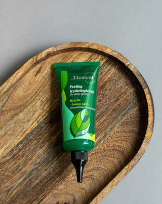 Trichologische reinigende peeling voor de hoofdhuid met basilicumextract en fruitzuur van Element. - 2
