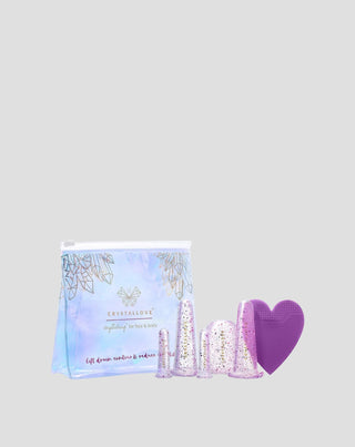 Siliconen cups voor gezicht- en lichaamsmassage die de verwijdering van gifstoffen ondersteunen Crystallove - 1