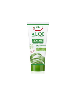 Aloë vera vochtinbrengende gezichtscrème met zoete amandelolie Equilibra - 1