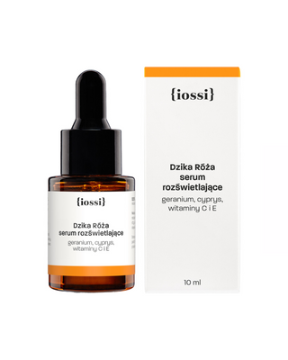 Gezichtsserum met vitamine C dat de huid verheldert en poriën vermindert, genaamd Wild Rose van Iossi