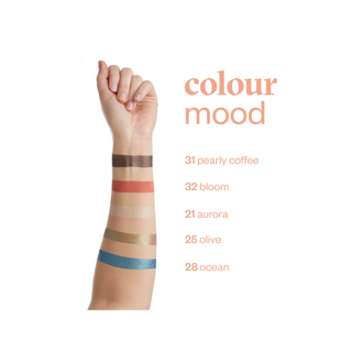 Oogschaduw Colour Mood Transparant met veelkleurige deeltjes 20 Mandarin van Paese