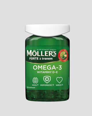 Voedingssupplement met Omega-3 vetzuren en vitamine D - E Forte Moller's 112 capsules - 1