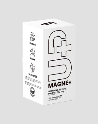 Supplement Up Magne +, magnesium met een actieve vorm van vitamine B6, van UP Health Pharma, 120 capsules - 1