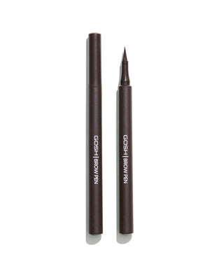 Potlood voor nauwkeurige wenkbrauwstyling met een applicator voor een effect dat tot 24 uur aanhoudt, in de kleur 003 Dark Brown, van Gosh - 1