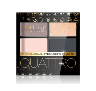 Quattro Eyeshadow 4 oogschaduwpalet in beige en grijs, nr. 02 Eveline - 1