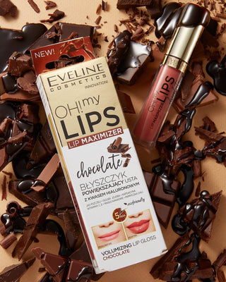 Lipvergrotende gloss met hyaluronzuur chocolade Oh! My Lips Lip Maximizer Eveline - 2