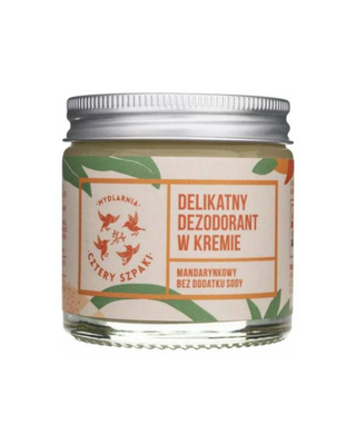 Fijne deodorant in mandarijncrème, zonder soda Mydlarnia Cztery Szpaki - 1