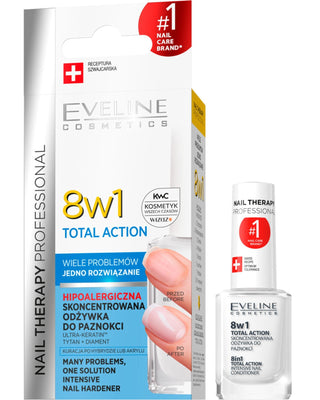 Geconcentreerde nagelconditioner, 8in1 Total Action, Eveline
