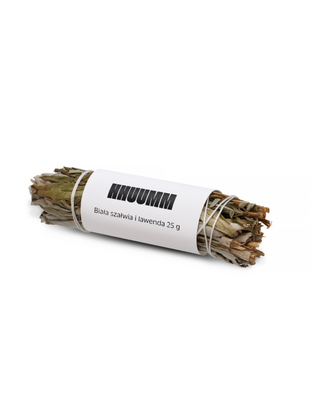 Wierook met witte salie en lavendel, die spanning en stress verlicht, van Hhuumm - 1