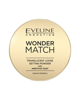Transparant fixerend los poeder met amethiststuifmeel Wonder Match Eveline
