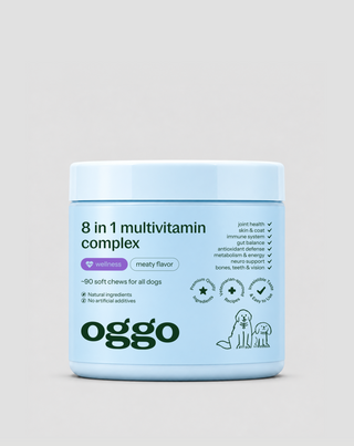 Multivitamine voor honden 8 in 1 voor weerstand, vacht en vitaliteit Oggo 180 g