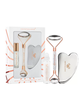 Gezichtsmassage set van roestvrij staal - cryotherapie Cryo Ice Beauty set van Crystallove - 1