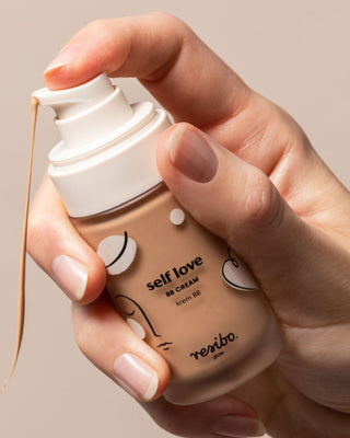 Natuurlijke en ecologische BB-crème Self Love voor het gezicht in de tint Natuurlijk Beige 30 ml Resibo - 2