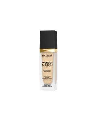 Luxueuze huid matchende foundation nr. 05 licht porselein Wonder Match Eveline