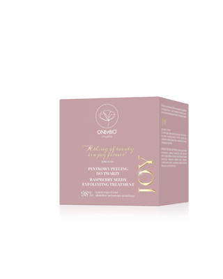 Pit-fruit gezichtsscrub met AHA-zuren en papaja, stimulerend voor de bloedsomloop, Joy Ritualia Onlybio