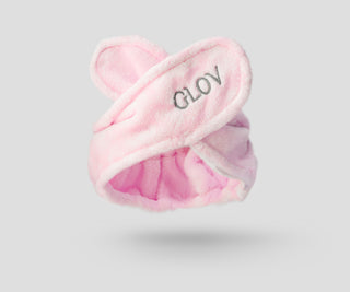 Set met een haarband en twee handschoenen voor make-up verwijdering en dagelijkse huidverzorging van Glov - 4