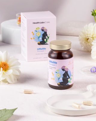 Supplement ter ondersteuning van de juiste ontwikkeling van de zwangerschap LittleMe Eerste Trimester Health Labs Care 60 capsules - 2