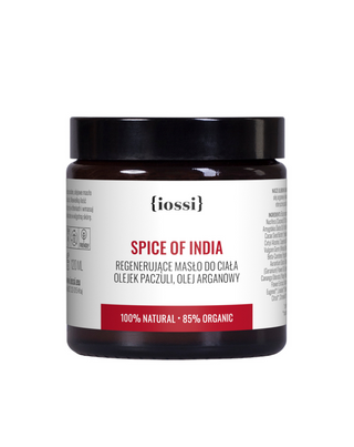 Lichaamsboter met Omega 6 en 9 vetzuren met een kruidig-kruidige geur genaamd \&quot;Spice of India\&quot; van Iossi