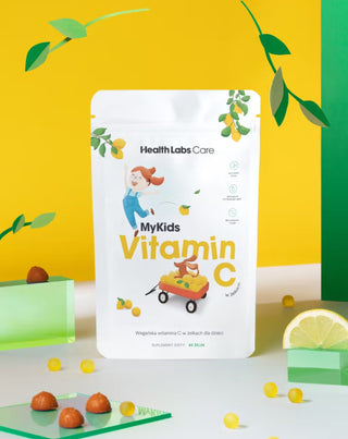 Vegan vitamine C jelly beans voor kinderen MyKids Vitamine C Health Labs Care 60 stuks. - 2