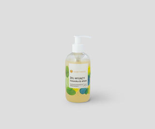 100% natuurlijke douchegel voor lichaam en gezicht, limoen & aloë, Opcja Natura - 1