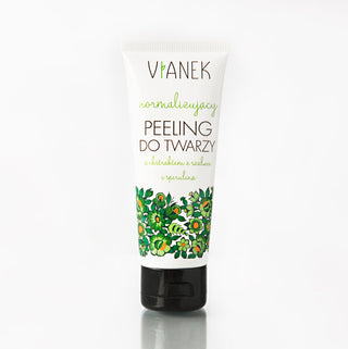 Normaliserende gezichtsscrub met salie en spirulina voor de huid met onvolmaaktheden Vianek