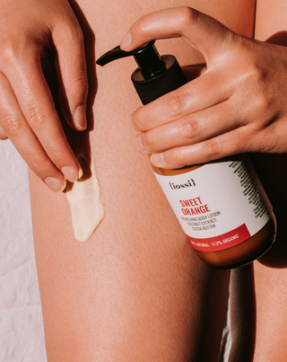 Voedende bodylotion met kokosextract en de geur van sinaasappel en chocolade, genaamd \&quot;Sweet Orange\&quot; van Iossi