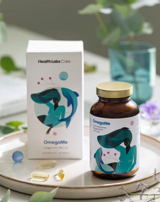 OmegaMe Omega-3 vetzuren EPA en DHA uit vis, die de werking van het hart en de hersenen ondersteunen, Health Labs Care, 120 capsules