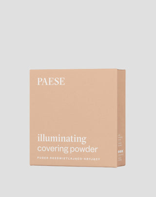 Glans gevende dekkende geperste poeder voor het gezicht kleur 1C warm beige Illuminating van Paese - 3